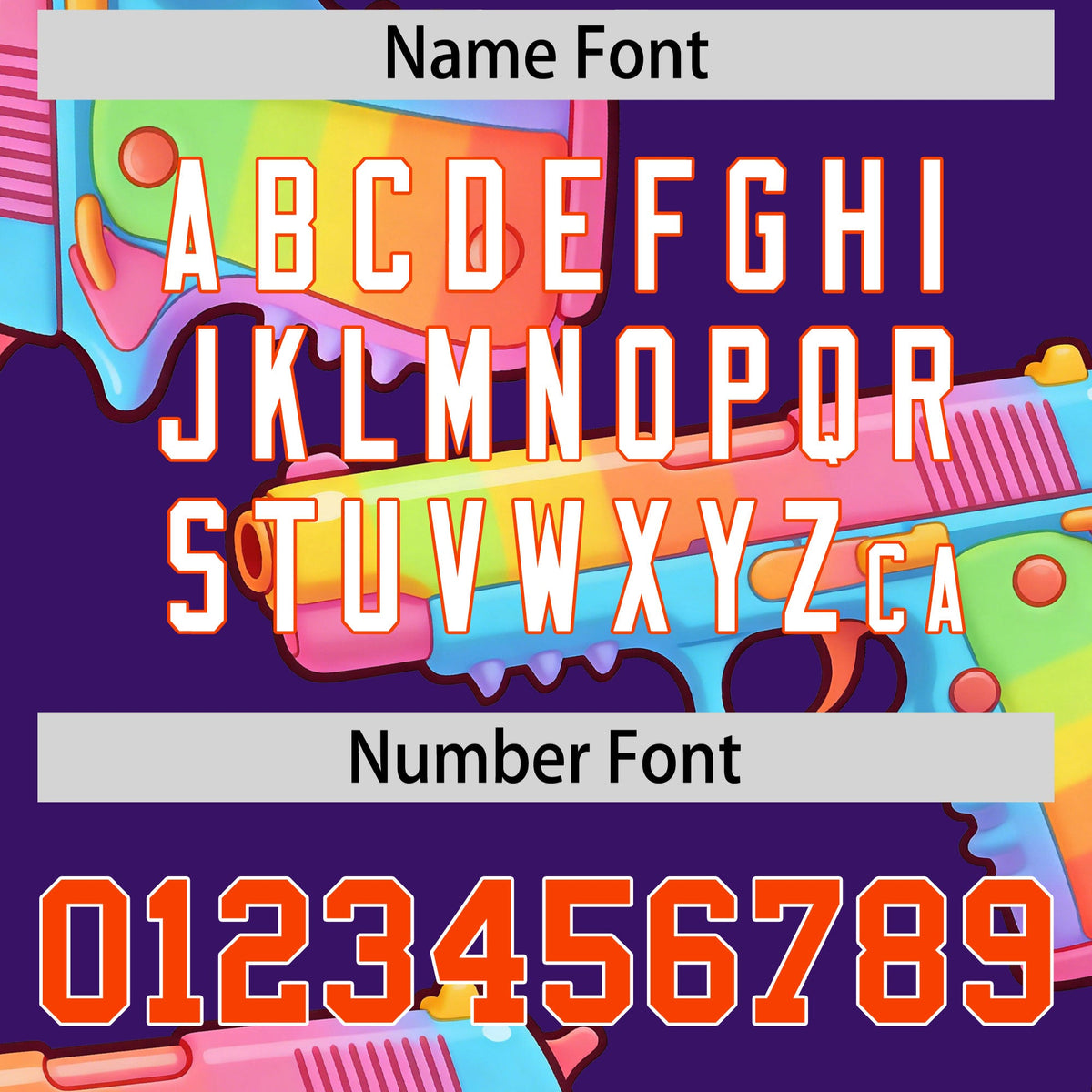 Custom Youth Baseball Jersey Purple Orange Sugar-Coated Firepower Graffiti Pattern Hip-hop