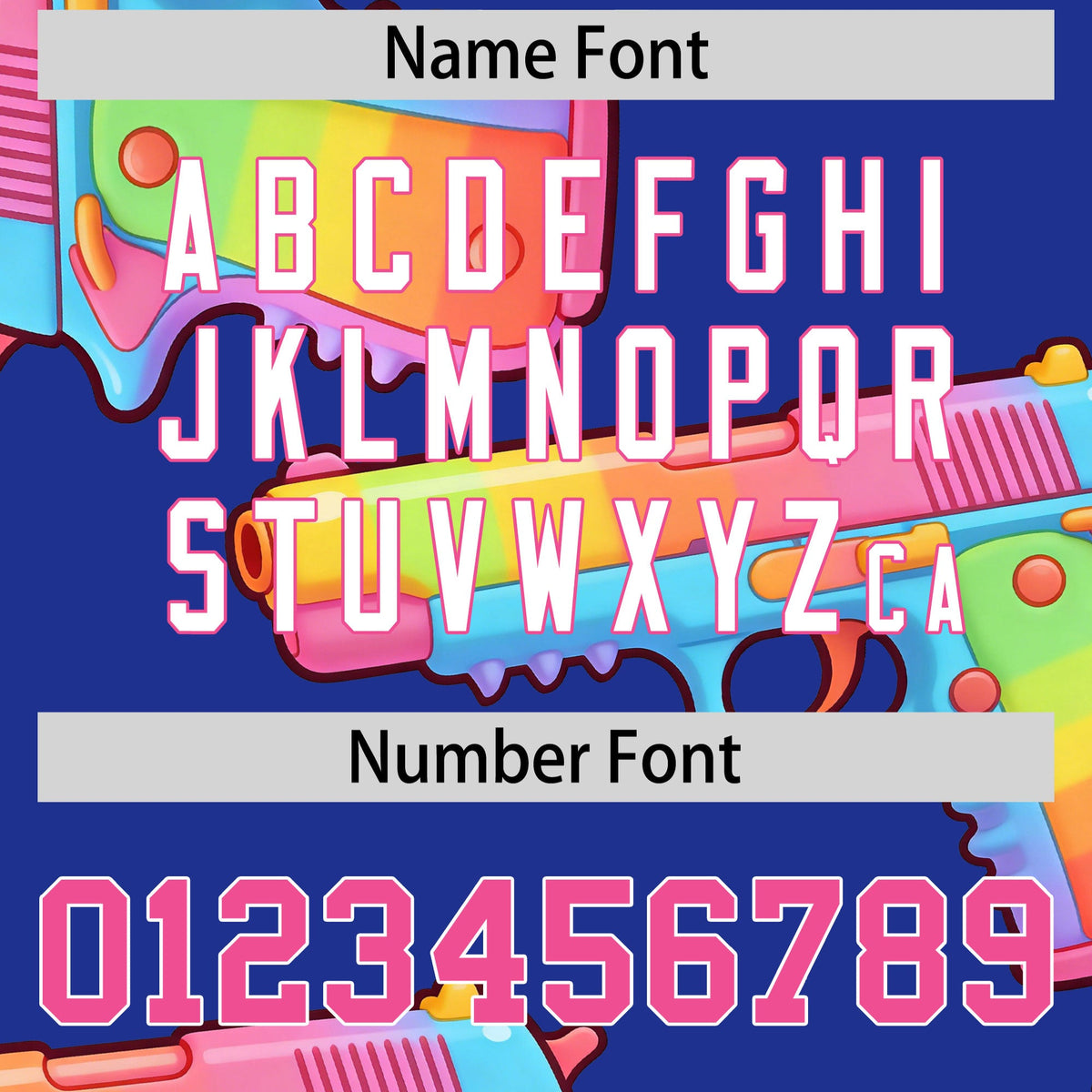 Custom Youth Baseball Jersey Royal Blue Pink Sugar-Coated Firepower Graffiti Pattern Urban Fashion