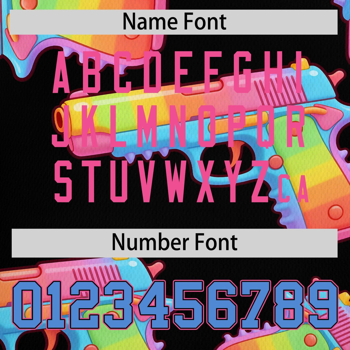 Custom Youth Baseball Jersey Black Powder Blue Sugar-Coated Firepower Graffiti Pattern Hip-hop