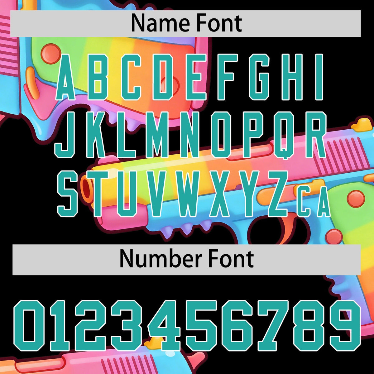 Custom Youth Baseball Jersey Black Aqua Sugar-Coated Firepower Graffiti Pattern Urban Fashion