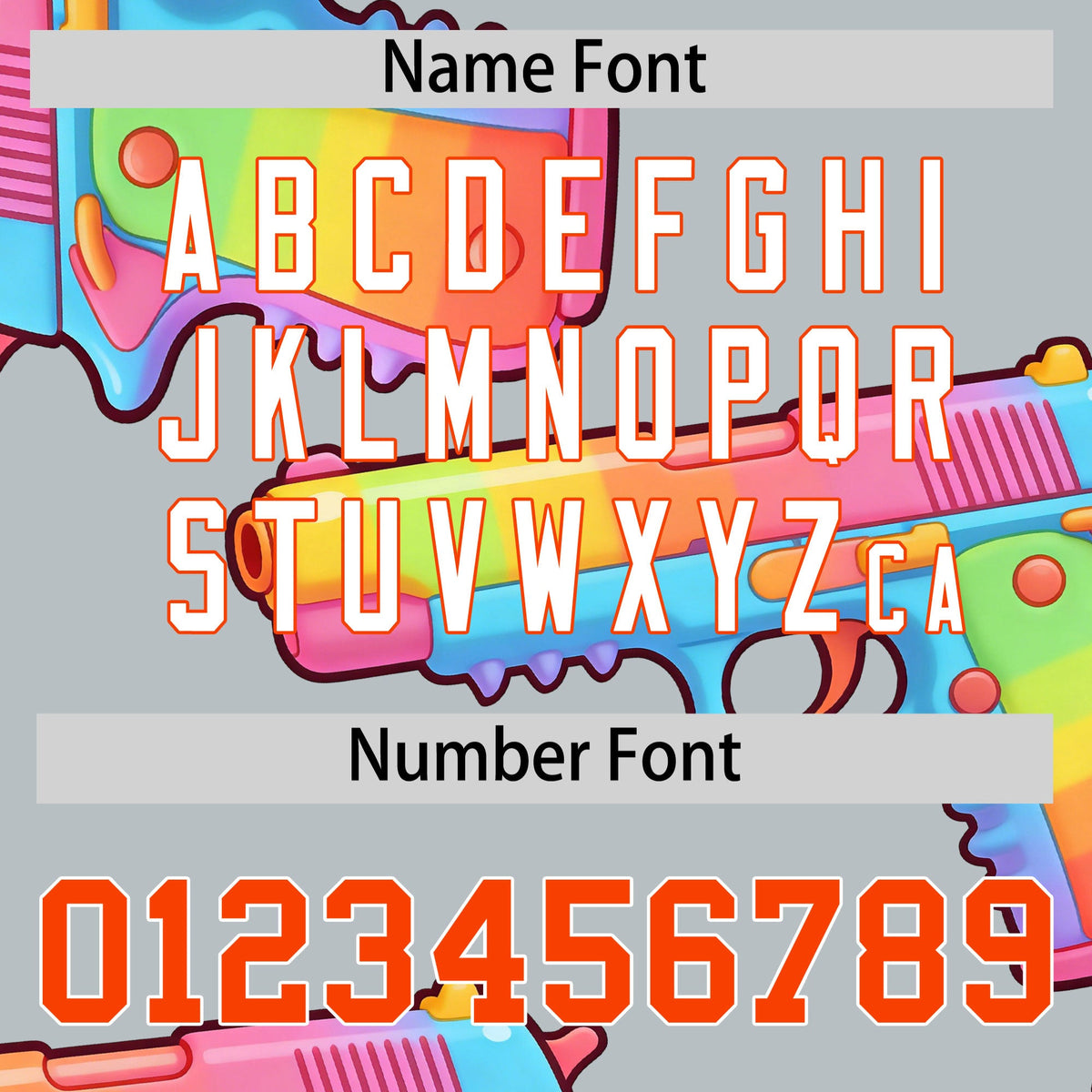 Custom Youth Baseball Jersey Silver Orange Sugar-Coated Firepower Graffiti Pattern Hip-hop