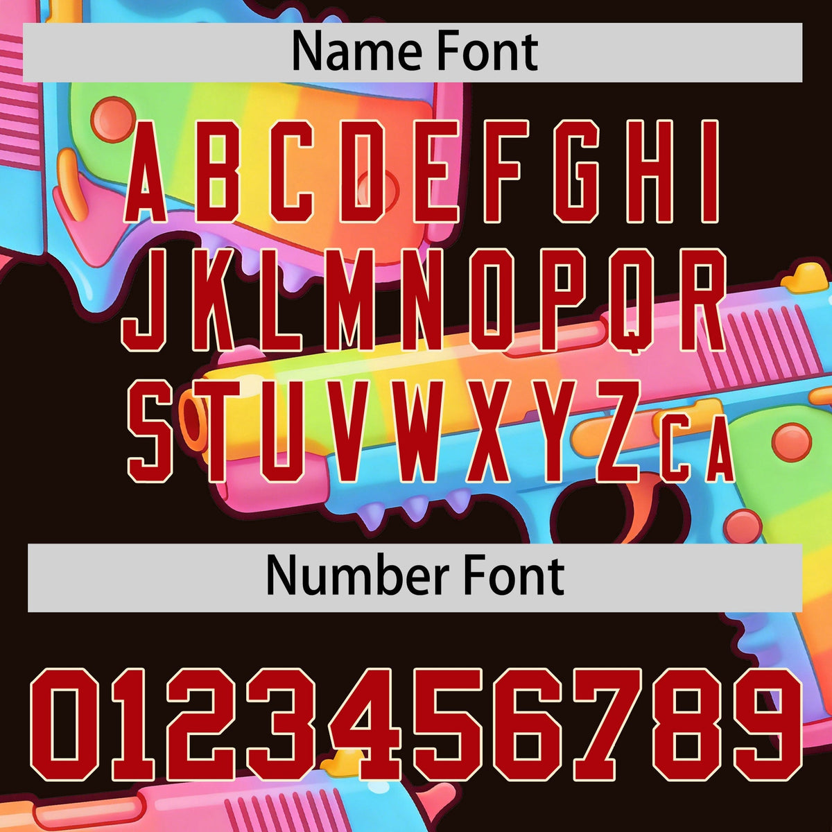 Custom Youth Baseball Jersey Brown Red Sugar-Coated Firepower Graffiti Pattern Urban Fashion