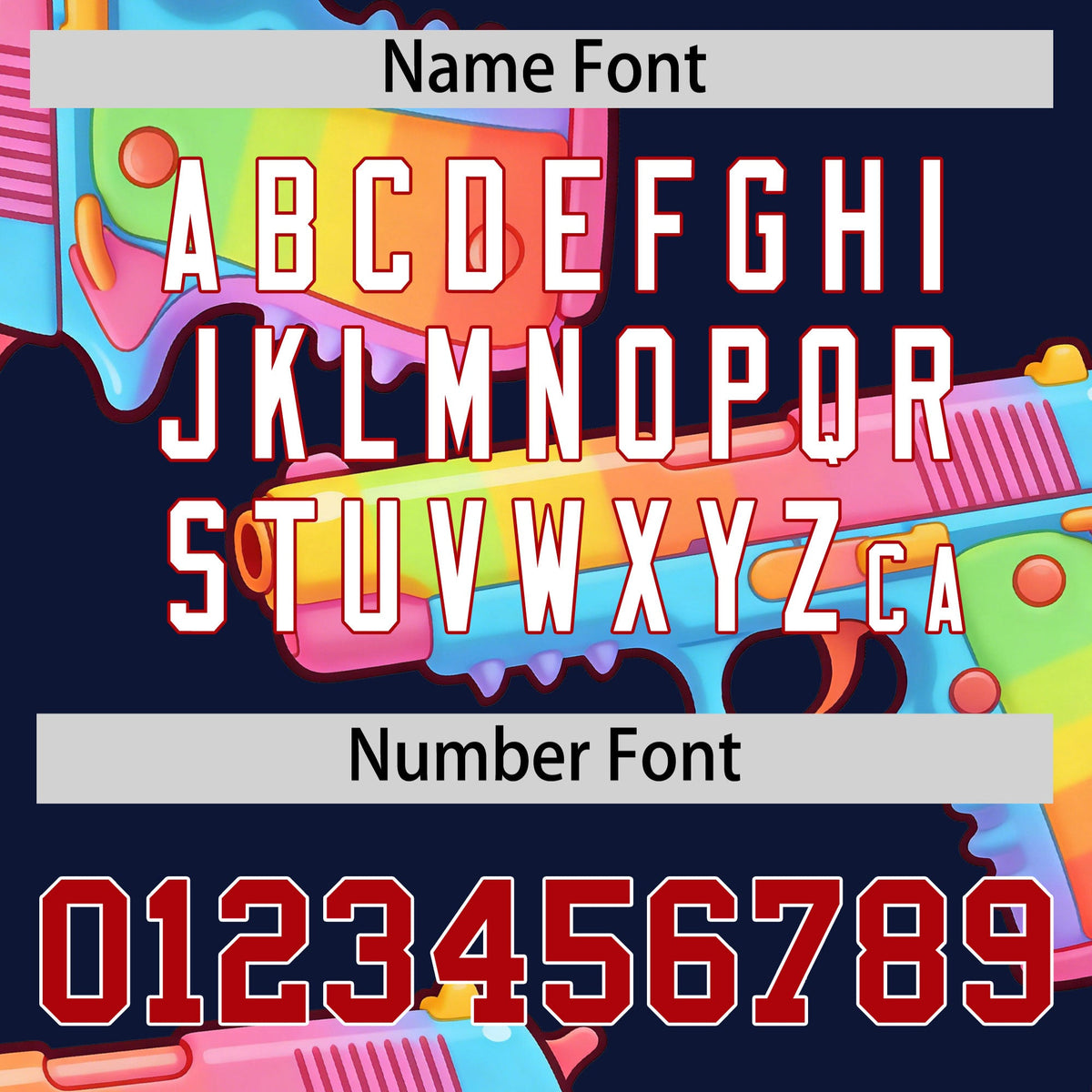 Custom Youth Baseball Jersey Navy Red Sugar-Coated Firepower Graffiti Pattern Street Style