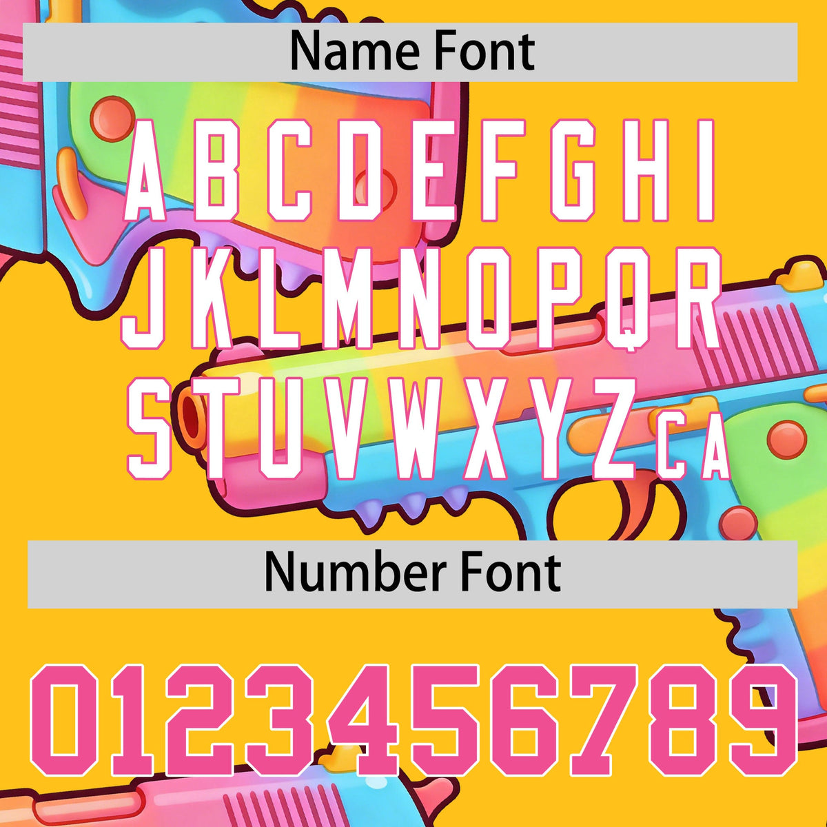 Custom Youth Baseball Jersey Yellow Pink Sugar-Coated Firepower Graffiti Pattern Hip-hop