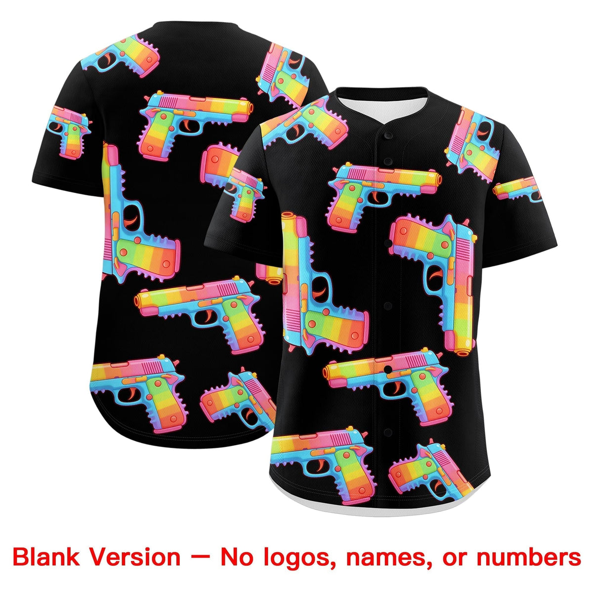 Custom Youth Baseball Jersey Black Crimson Sugar-Coated Firepower Graffiti Pattern Urban Fashion