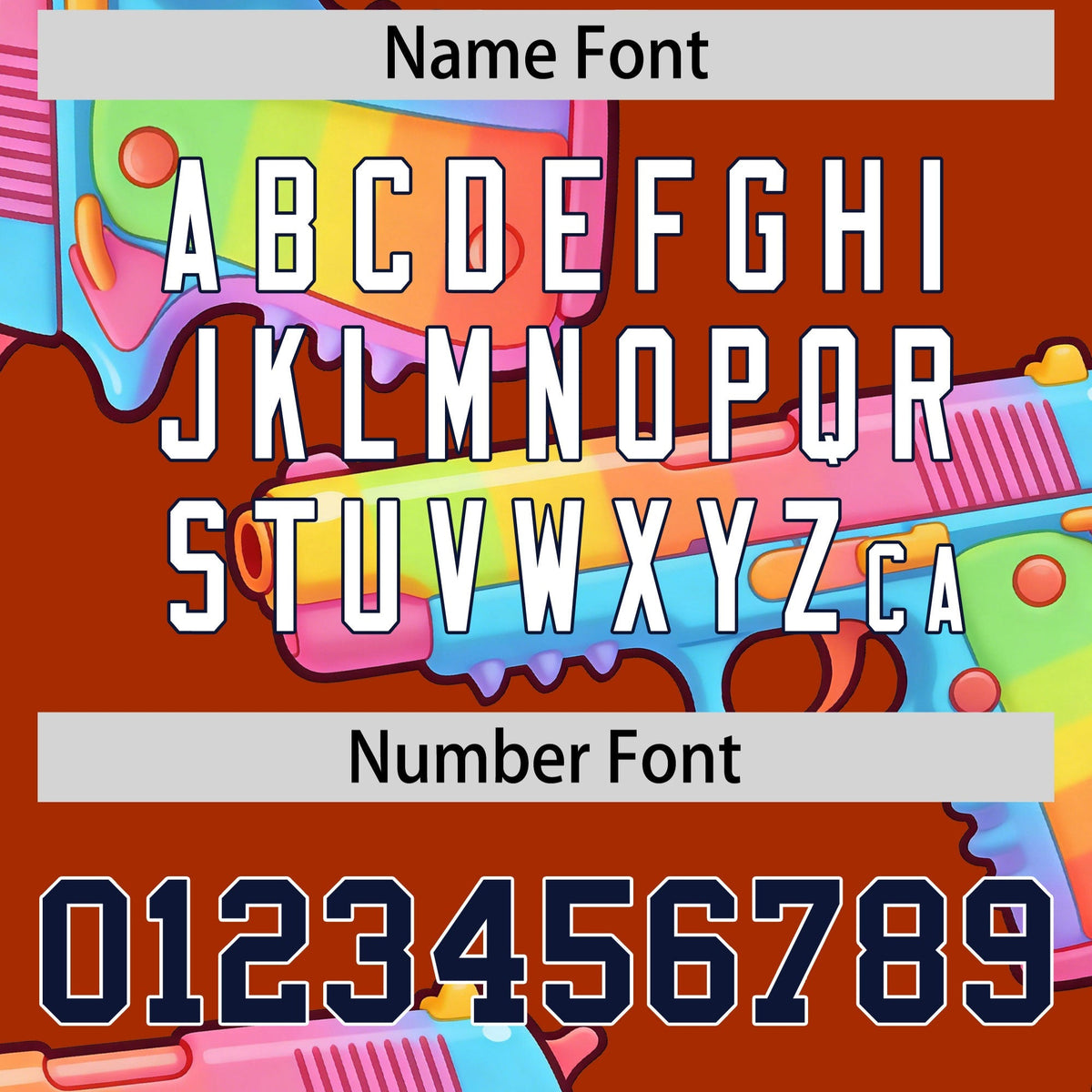 Custom Youth Baseball Jersey Dark Orange Navy Sugar-Coated Firepower Graffiti Pattern Street Style