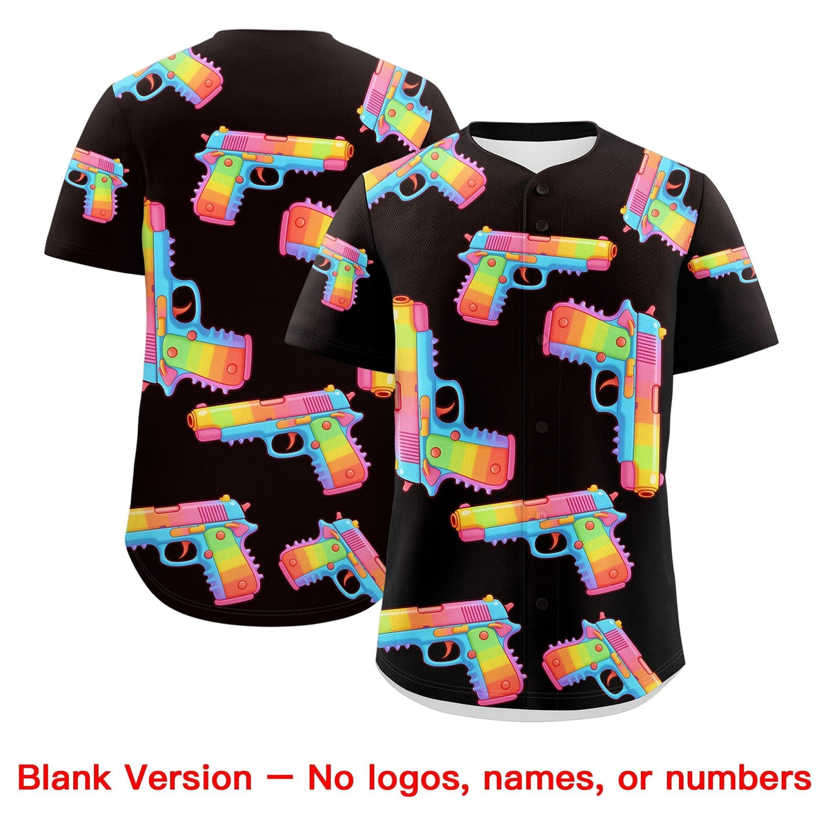 Custom Youth Baseball Jersey Brown White Sugar-Coated Firepower Graffiti Pattern Hip-hop
