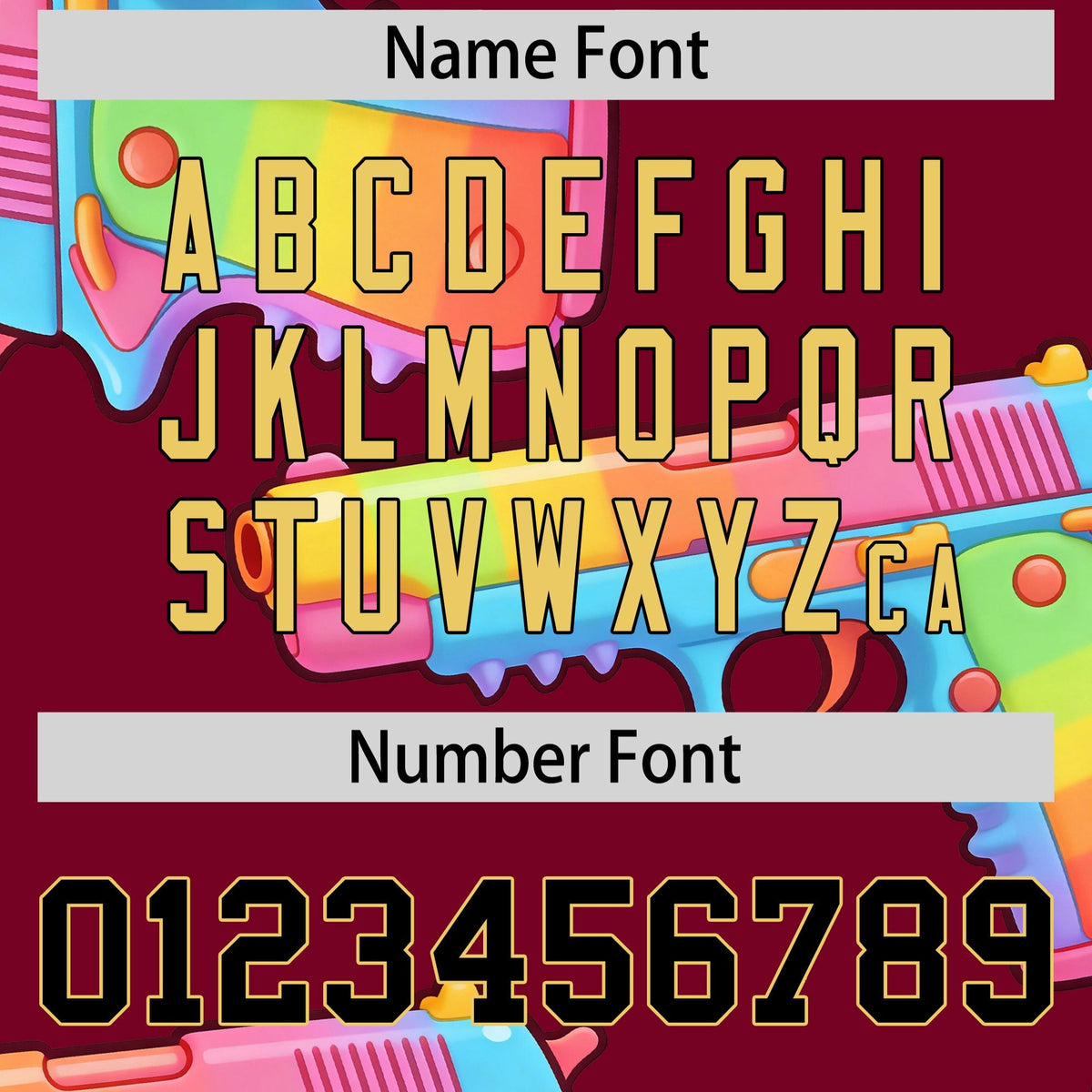 Custom Youth Baseball Jersey Crimson Black Khaki Sugar-Coated Firepower Graffiti Pattern Street Style