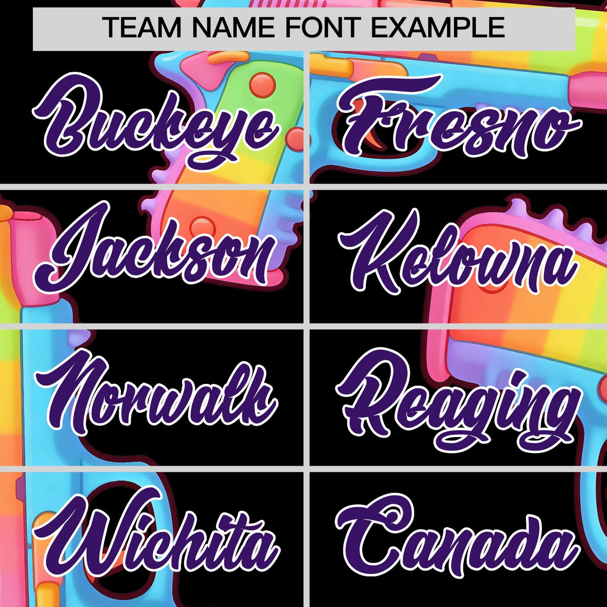 Custom Youth Baseball Jersey Black Purple Sugar-Coated Firepower Graffiti Pattern Urban Fashion