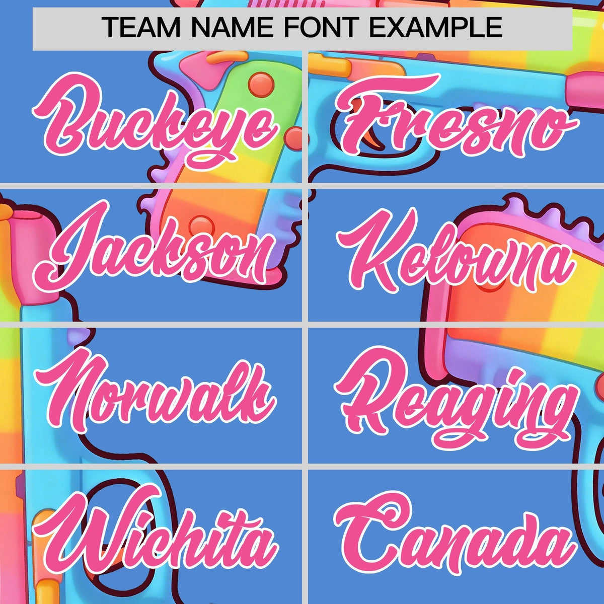 Custom Youth Baseball Jersey Powder Blue Pink Sugar-Coated Firepower Graffiti Pattern Urban Fashion
