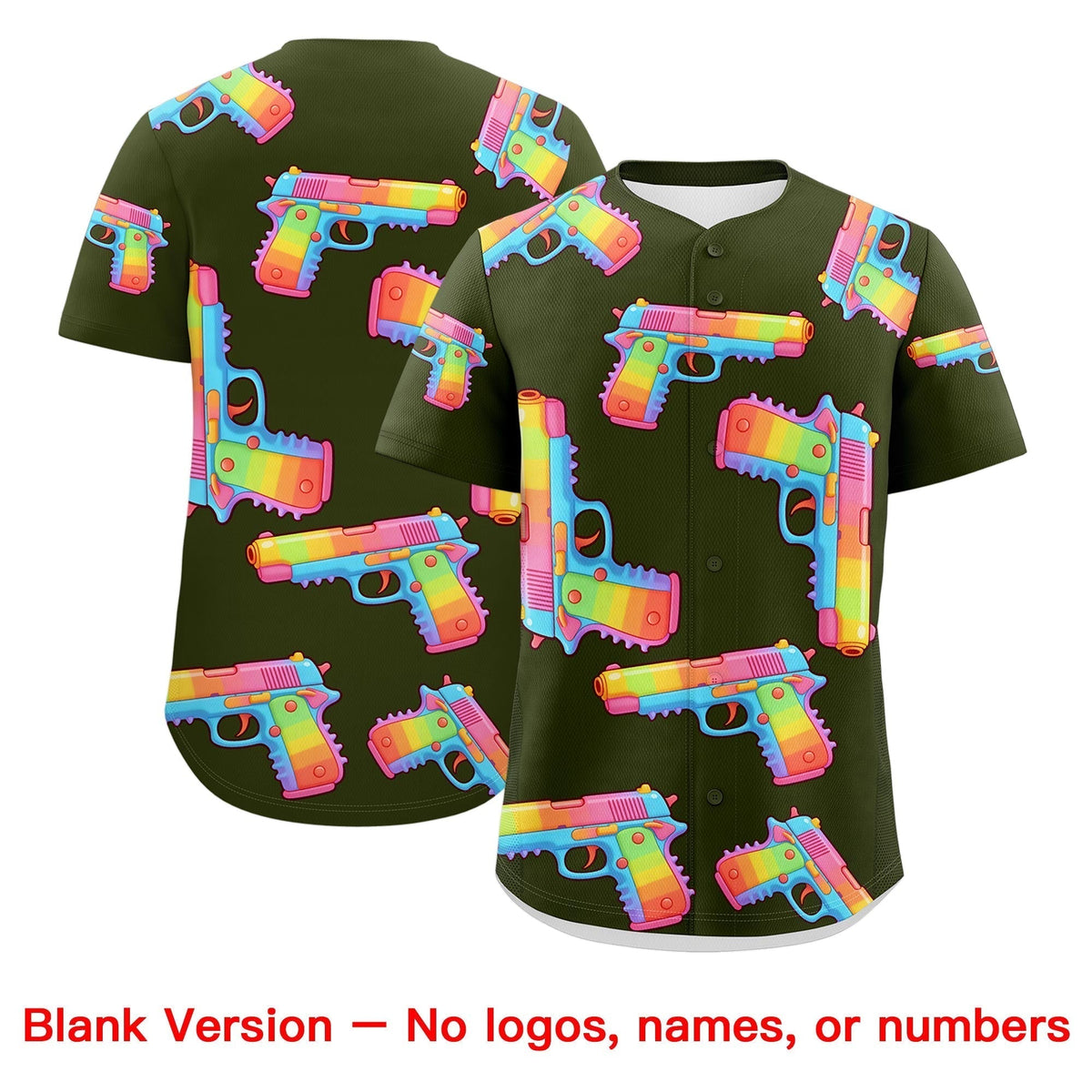 Custom Youth Baseball Jersey Olive Orange Sugar-Coated Firepower Graffiti Pattern Hip-hop