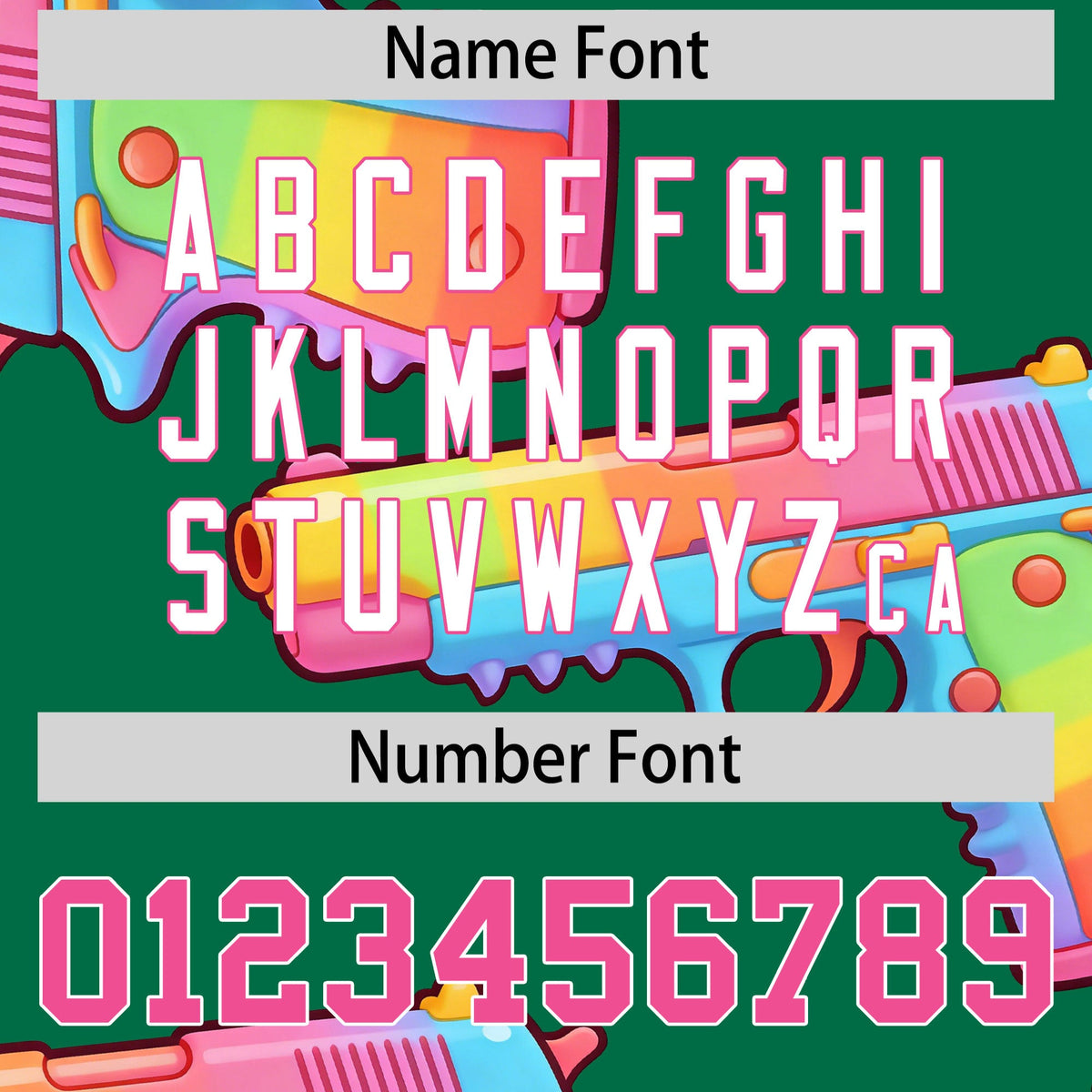 Custom Youth Baseball Jersey Kelly Green Pink Sugar-Coated Firepower Graffiti Pattern Hip-hop