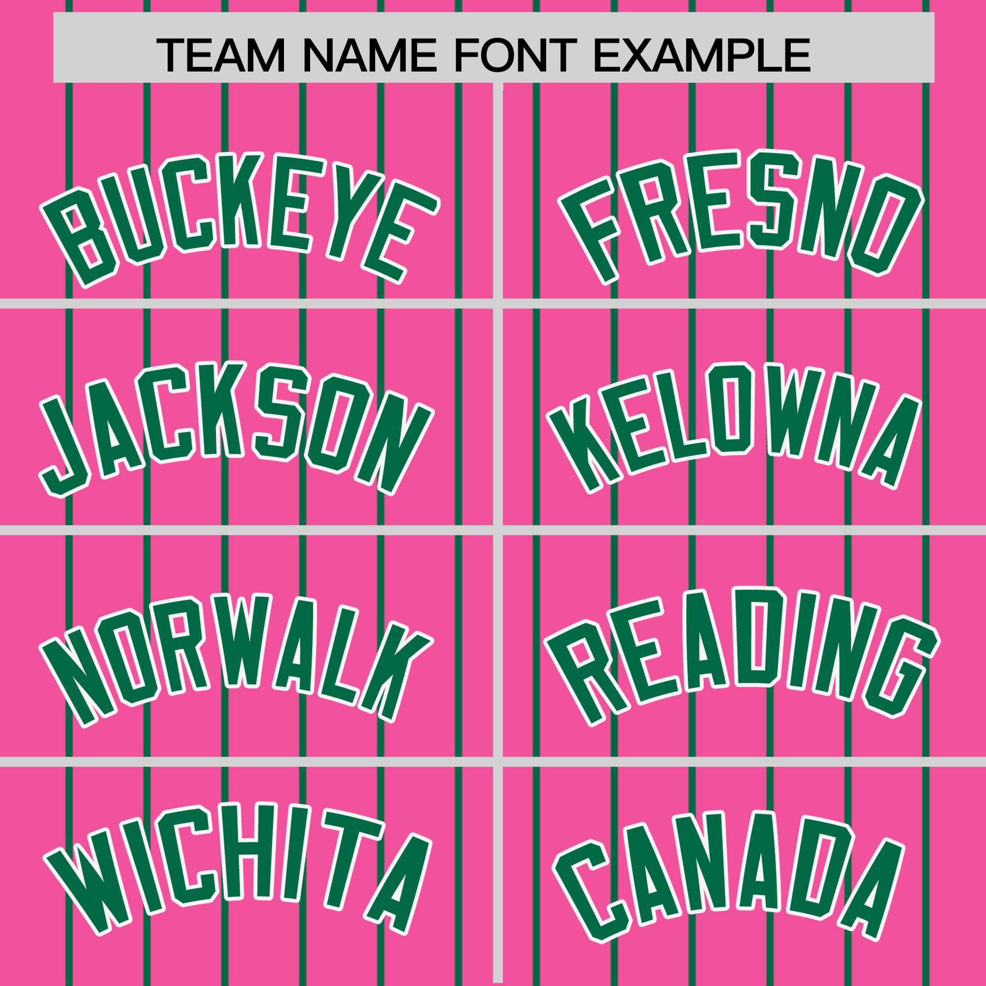 Custom Pink Kelly Green Pinstripe Personalized Two-Tone Authentic Baseball Jersey