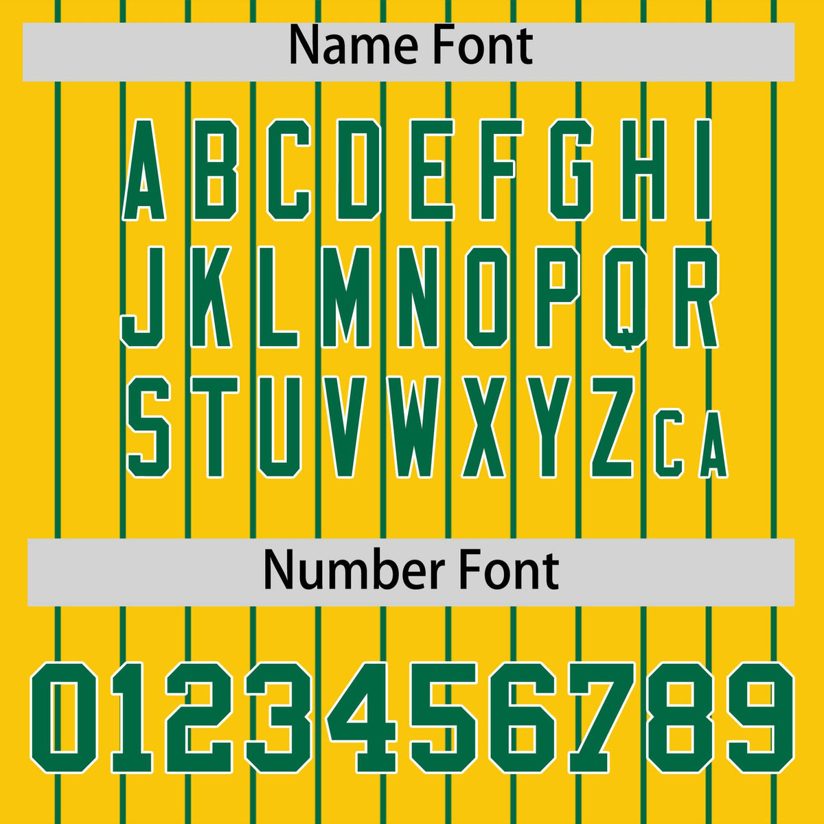 Custom Kelly Green Gold Pinstripe Personalized Two-Tone Authentic Baseball Jersey