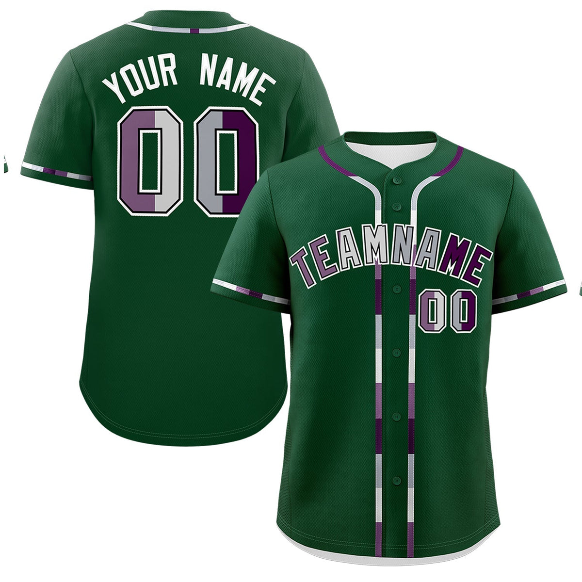 Custom Green White Genderless For Pride Month Classic Style Baseball Jersey| KXKSHOP
