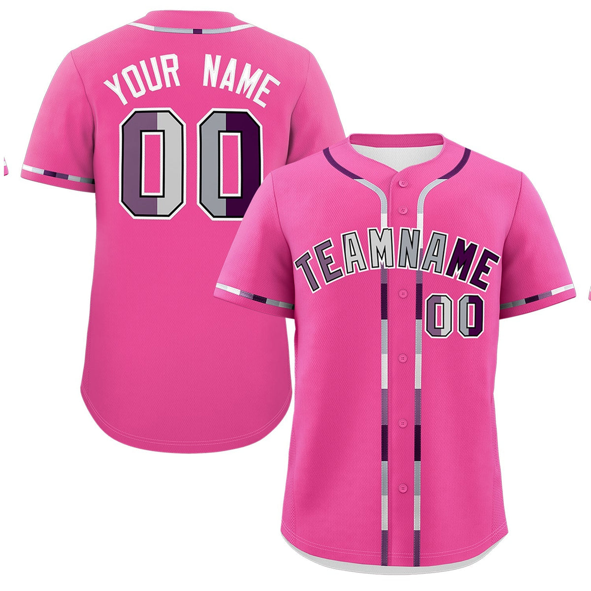 Custom Pink Genderless For Pride Month Classic Style Baseball Jersey| KXKSHOP