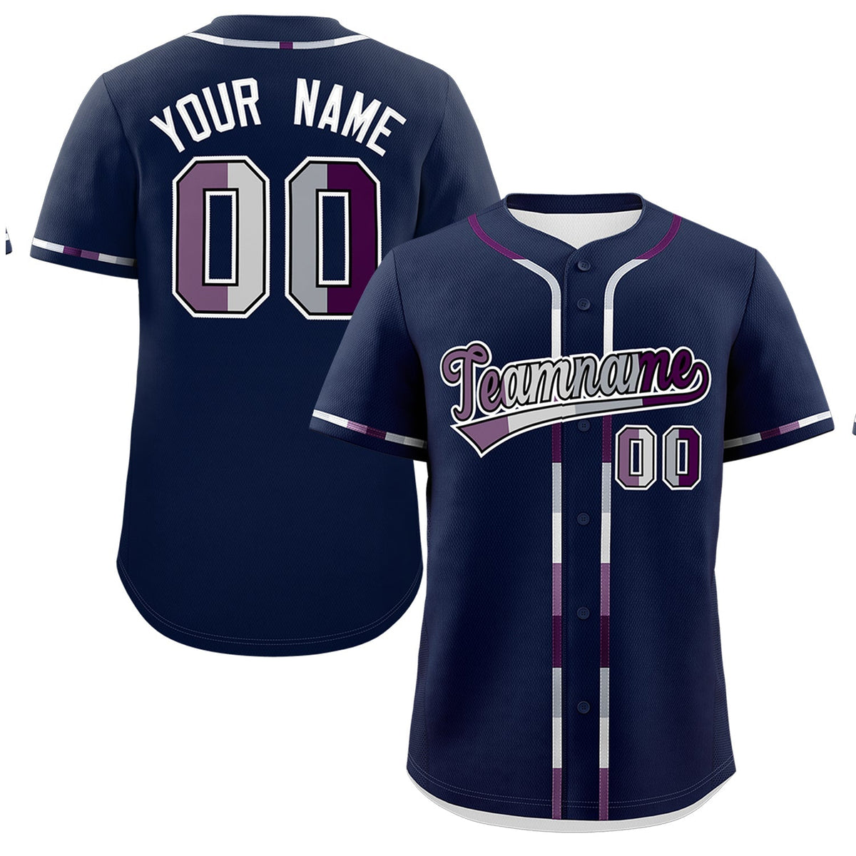 Custom Navy Genderless For Pride Month Classic Style Baseball Jersey| KXKSHOP