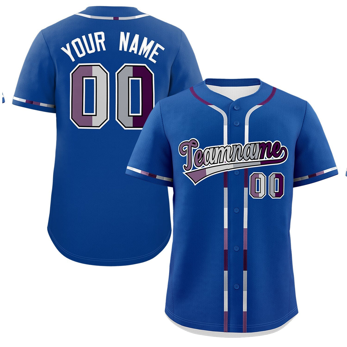 Custom Royal Blue Genderless For Pride Month Classic Style Baseball Jersey| KXKSHOP