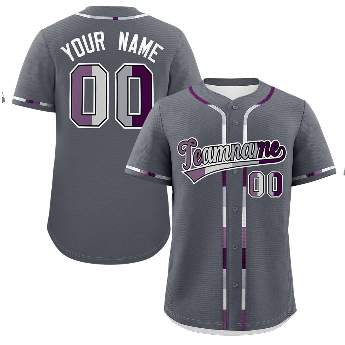 Custom Dark Gray Genderless For Pride Month Classic Style Baseball Jersey| KXKSHOP