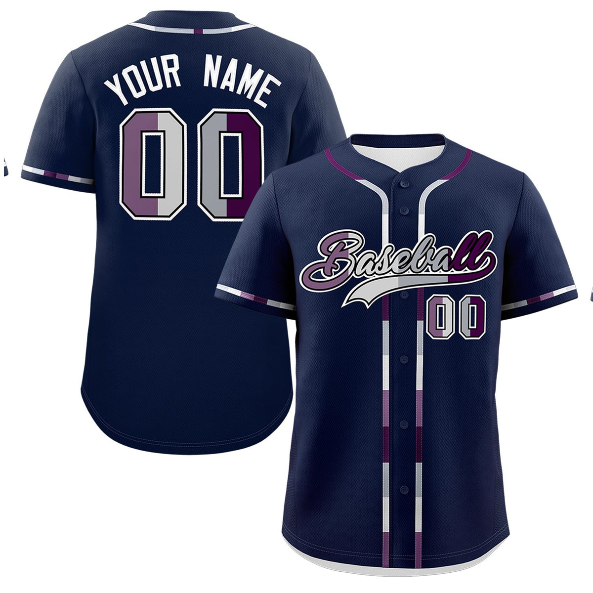 Custom Navy Genderless For Pride Month Classic Style Baseball Jersey| KXKSHOP
