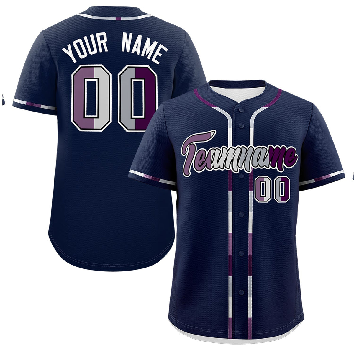 Custom Navy Genderless For Pride Month Classic Style Baseball Jersey| KXKSHOP