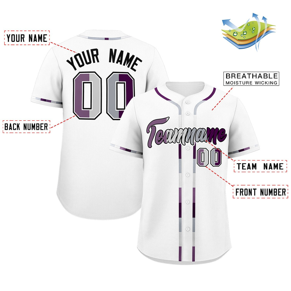 Custom White Genderless For Pride Month Classic Style Baseball Jersey| KXKSHOP