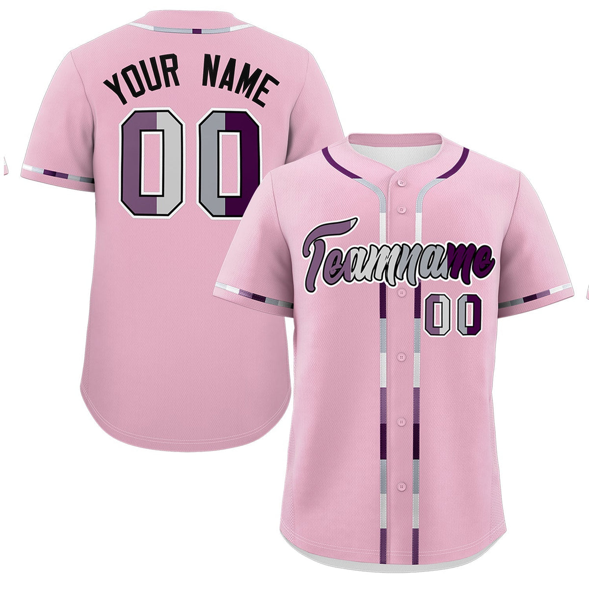 Custom Light Pink Genderless For Pride Month Classic Style Baseball Jersey| KXKSHOP