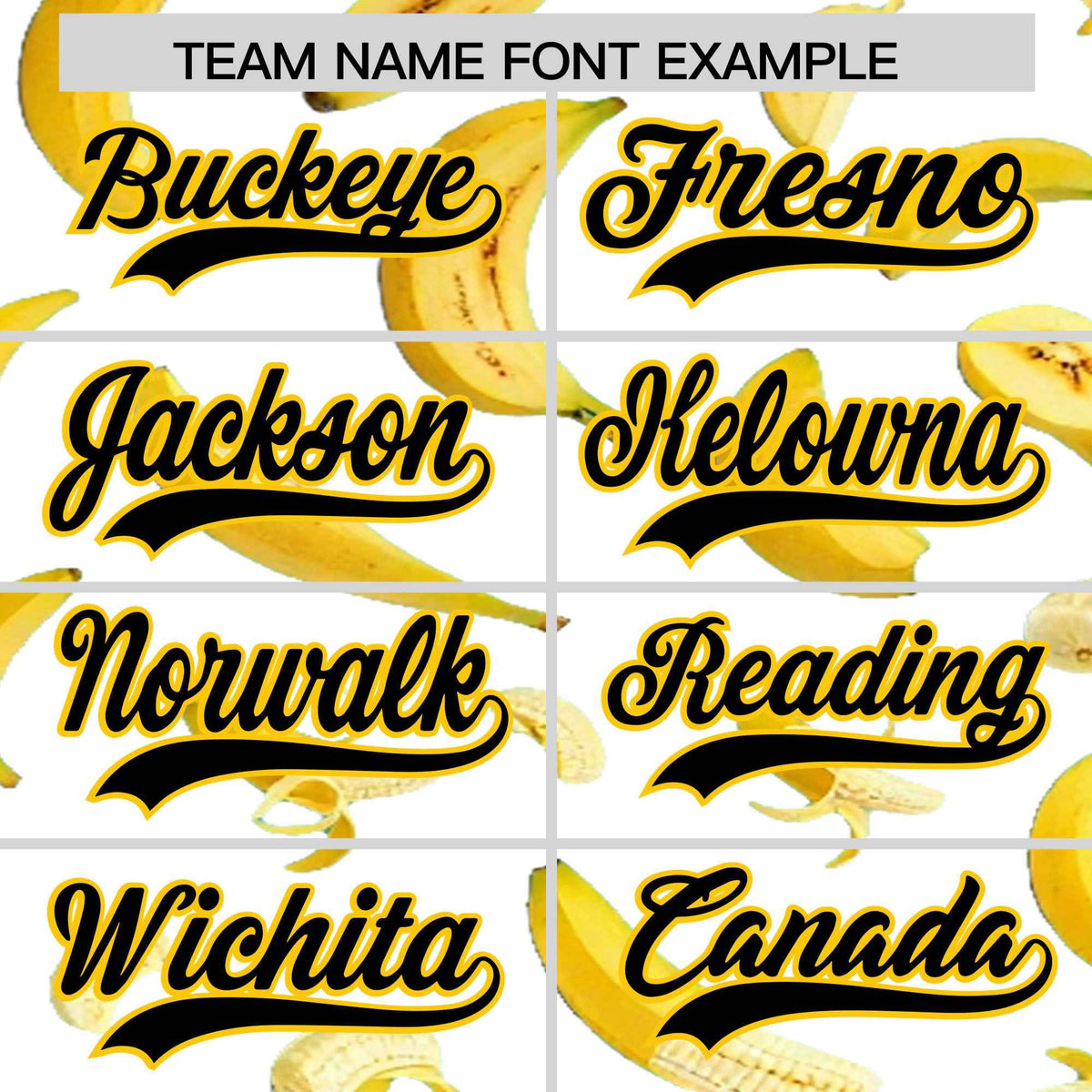 Custom White Banana Graffiti Pattern Fashion Authentic Baseball Jersey | Graffiti Pattern | Embroidery&amp;Dye-sublimation printing | KXKSHOP