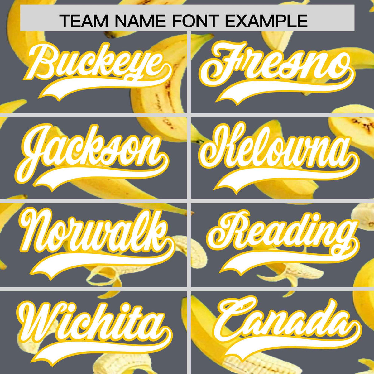 Custom Gray Banana Graffiti Pattern Fashion Authentic Baseball Jersey | Graffiti Pattern | Embroidery&amp;Dye-sublimation printing | KXKSHOP