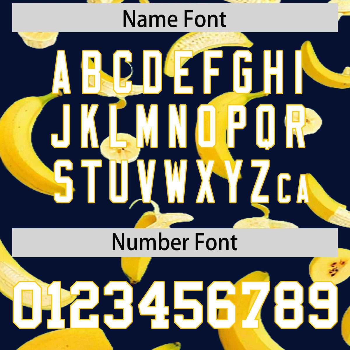 Custom Navy Banana Graffiti Pattern Fashion Authentic Baseball Jersey | Graffiti Pattern | Embroidery&amp;Dye-sublimation printing | KXKSHOP