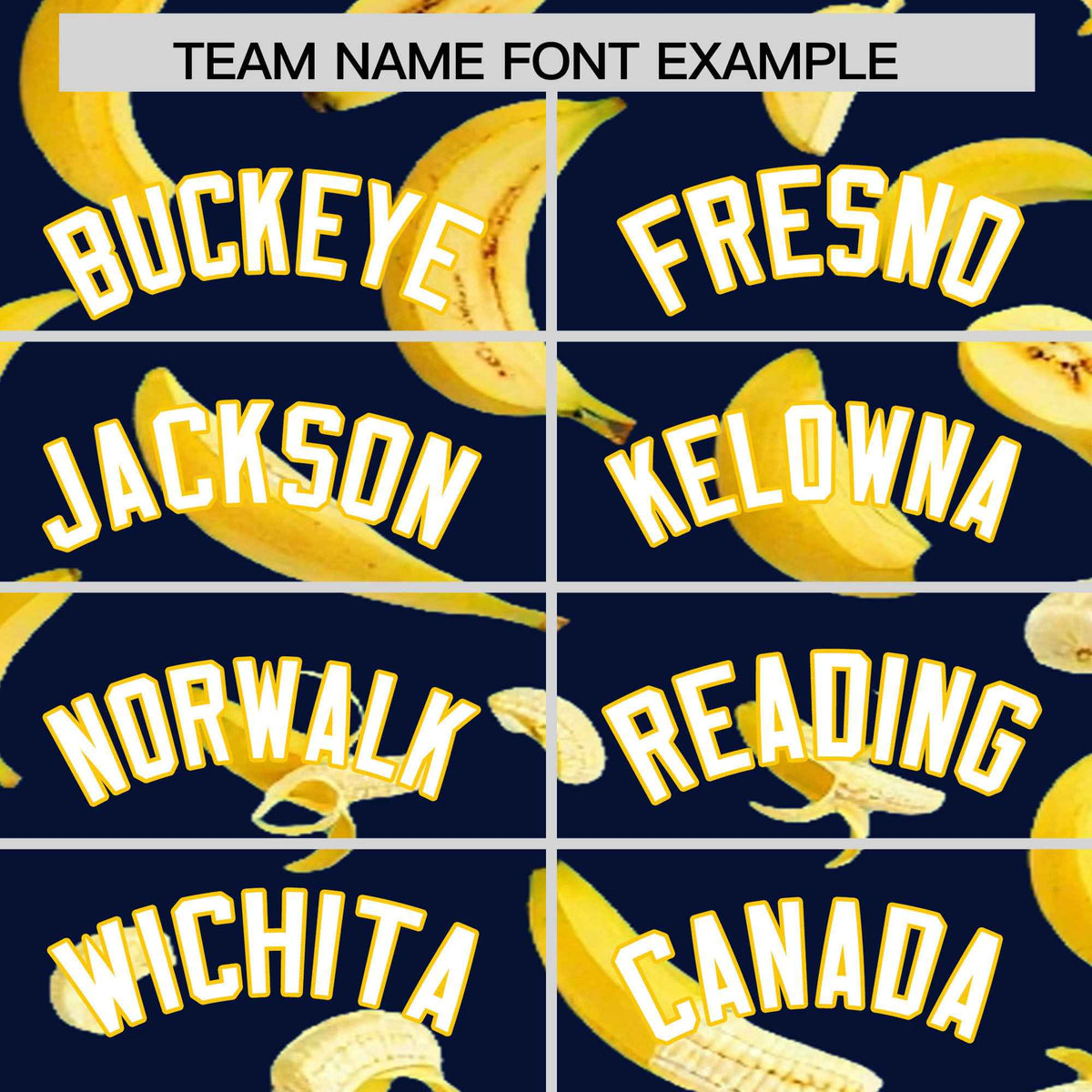 Custom Navy Banana Graffiti Pattern Fashion Authentic Baseball Jersey | Graffiti Pattern | Embroidery&amp;Dye-sublimation printing | KXKSHOP