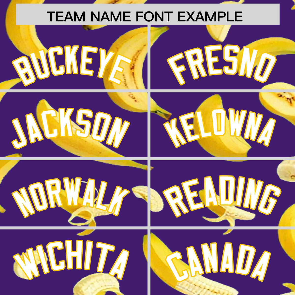 Custom Purple Banana Graffiti Pattern Fashion Authentic Baseball Jersey | Graffiti Pattern | Embroidery&amp;Dye-sublimation printing | KXKSHOP