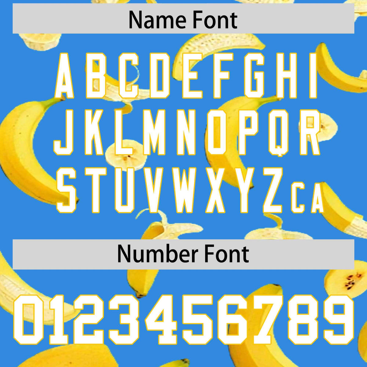 Custom Light Blue Banana Graffiti Pattern Fashion Authentic Baseball Jersey | Graffiti Pattern | Embroidery&amp;Dye-sublimation printing | KXKSHOP