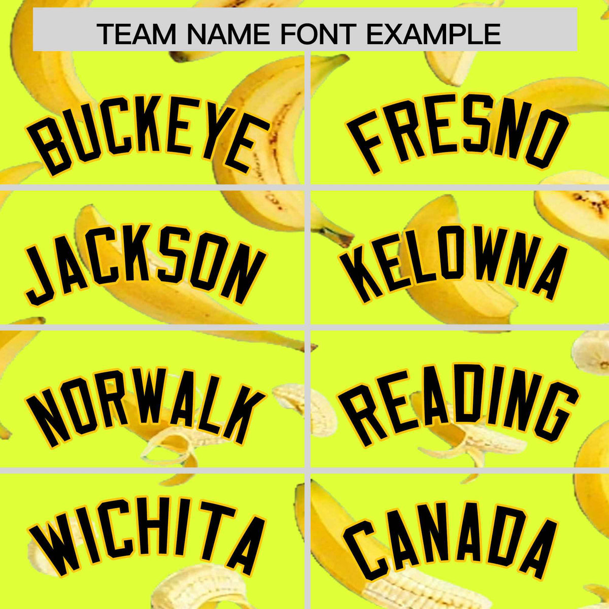 Custom Fluorescent Green Banana Graffiti Pattern Fashion Authentic Baseball Jersey | Graffiti Pattern | Embroidery&amp;Dye-sublimation printing | KXKSHOP