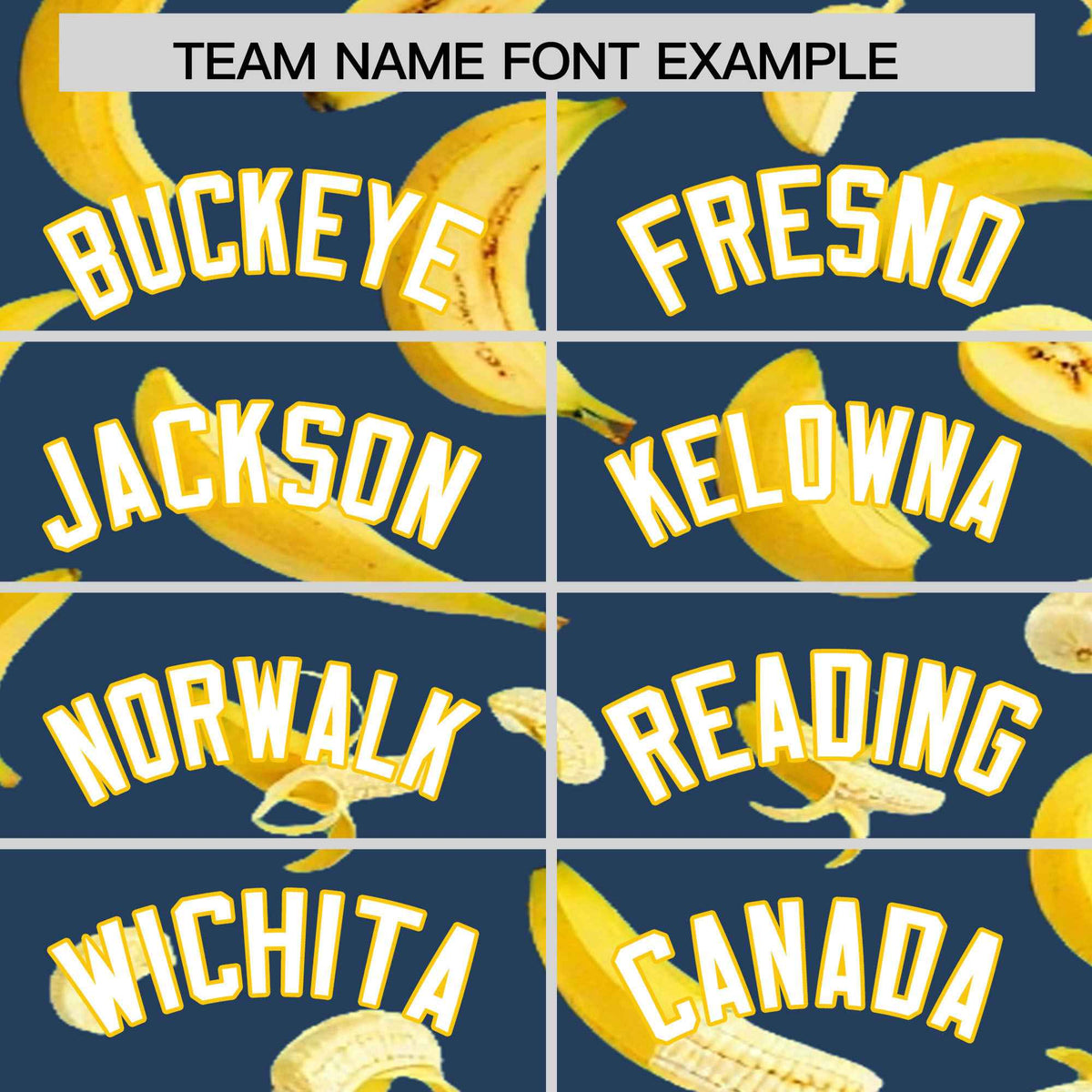 Custom Midnight Blue Banana Graffiti Pattern Fashion Authentic Baseball Jersey | Graffiti Pattern | Embroidery&amp;Dye-sublimation printing | KXKSHOP