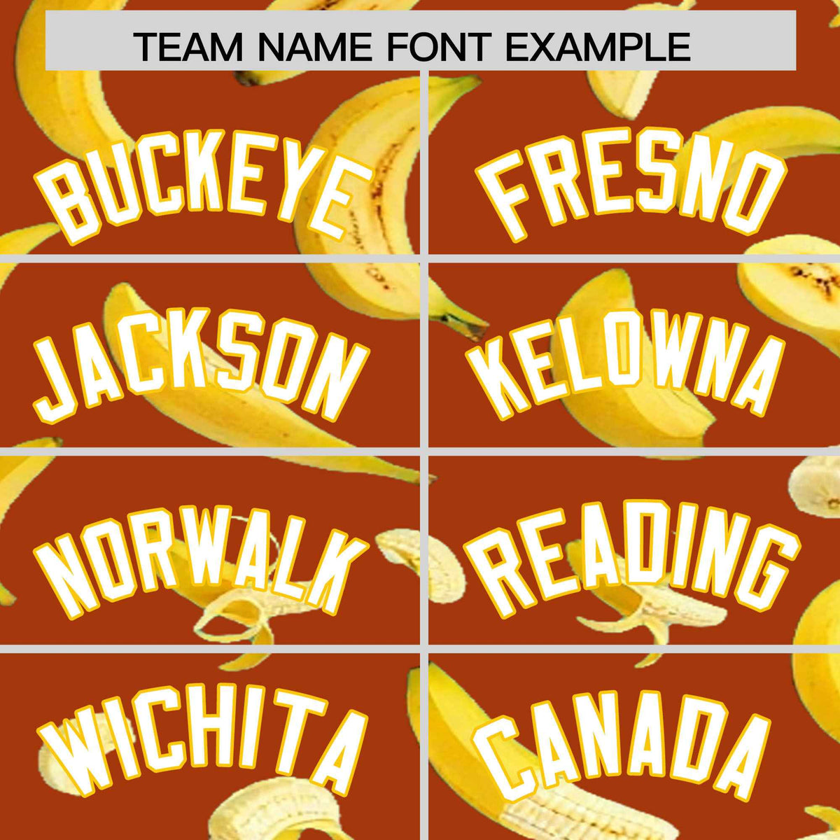 Custom Dark Orange Banana Graffiti Pattern Fashion Authentic Baseball Jersey | Graffiti Pattern | Embroidery&amp;Dye-sublimation printing | KXKSHOP