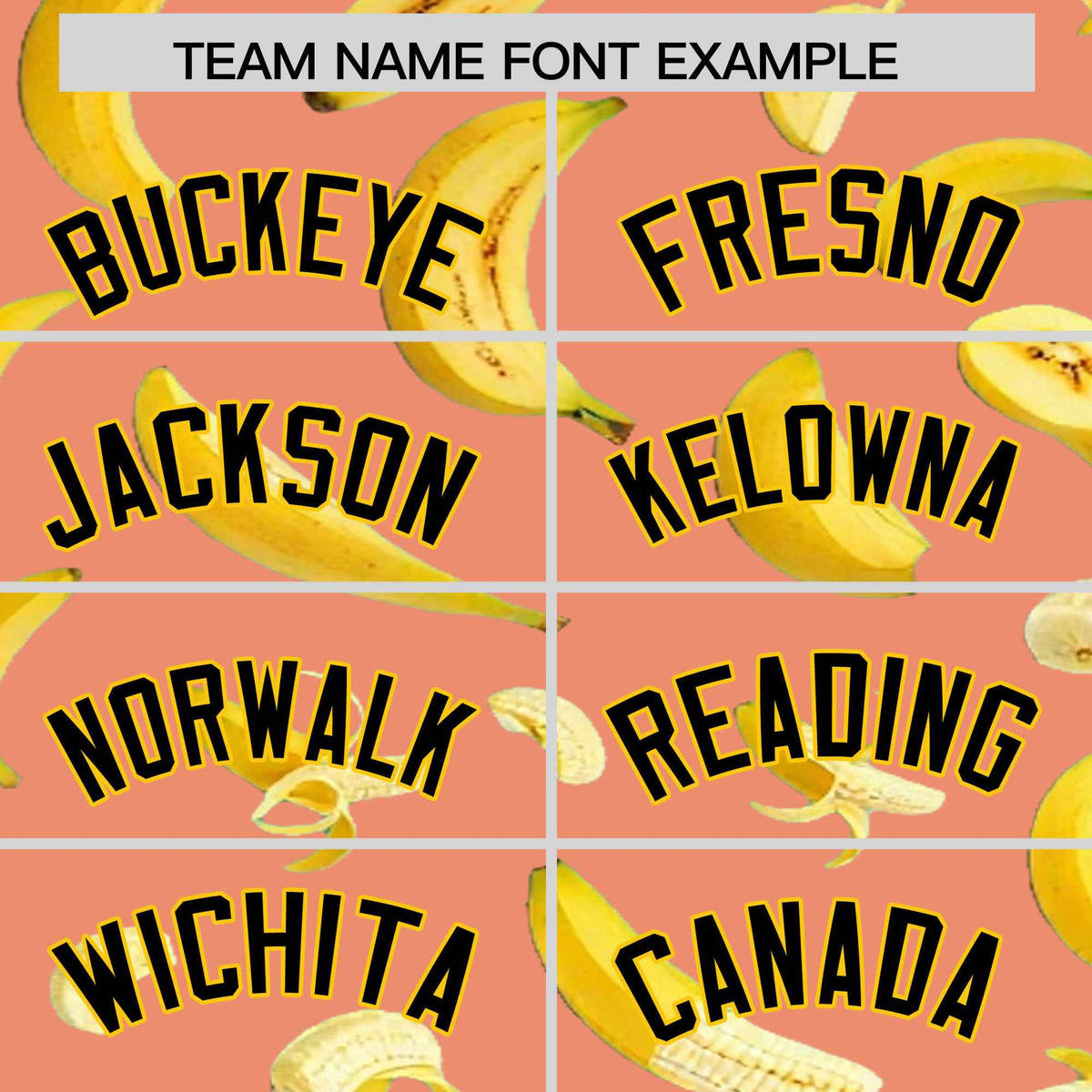 Custom Light Orange Banana Graffiti Pattern Fashion Authentic Baseball Jersey | Graffiti Pattern | Embroidery&amp;Dye-sublimation printing | KXKSHOP