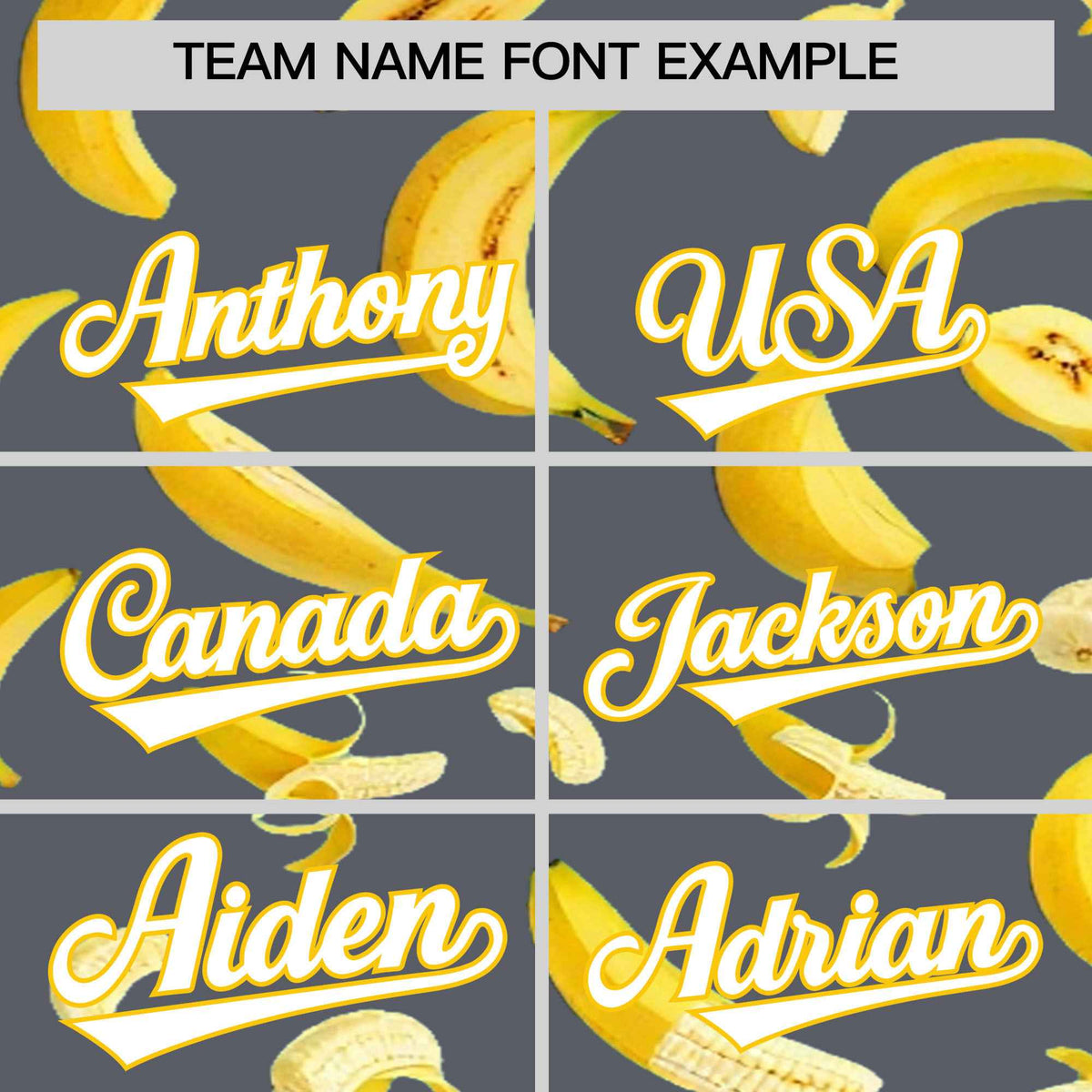 Custom Gray Banana Graffiti Pattern Fashion Authentic Baseball Jersey | Graffiti Pattern | Embroidery&amp;Dye-sublimation printing | KXKSHOP