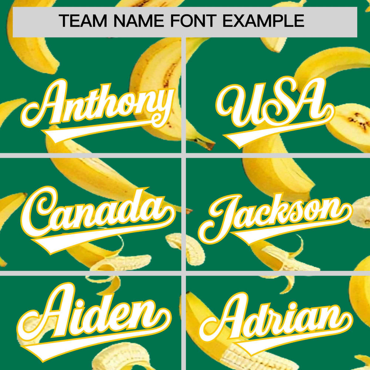 Custom Kelly Green Banana Graffiti Pattern Fashion Authentic Baseball Jersey | Graffiti Pattern | Embroidery&amp;Dye-sublimation printing | KXKSHOP