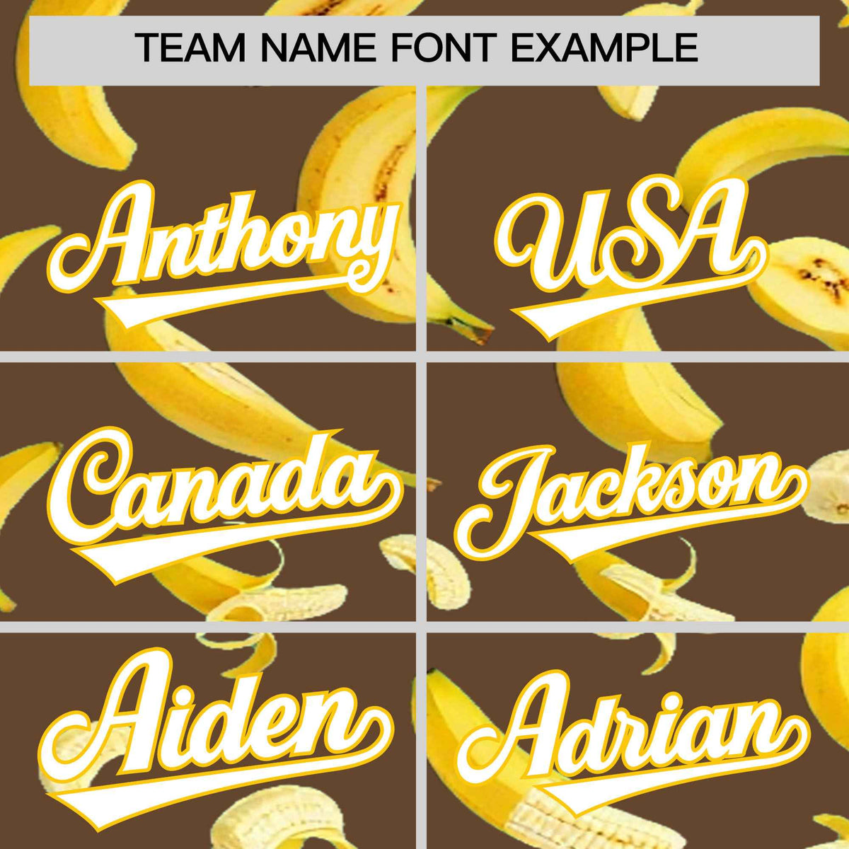 Custom Light Brown Banana Graffiti Pattern Fashion Authentic Baseball Jersey | Graffiti Pattern | Embroidery&Dye-sublimation printing | KXKSHOP