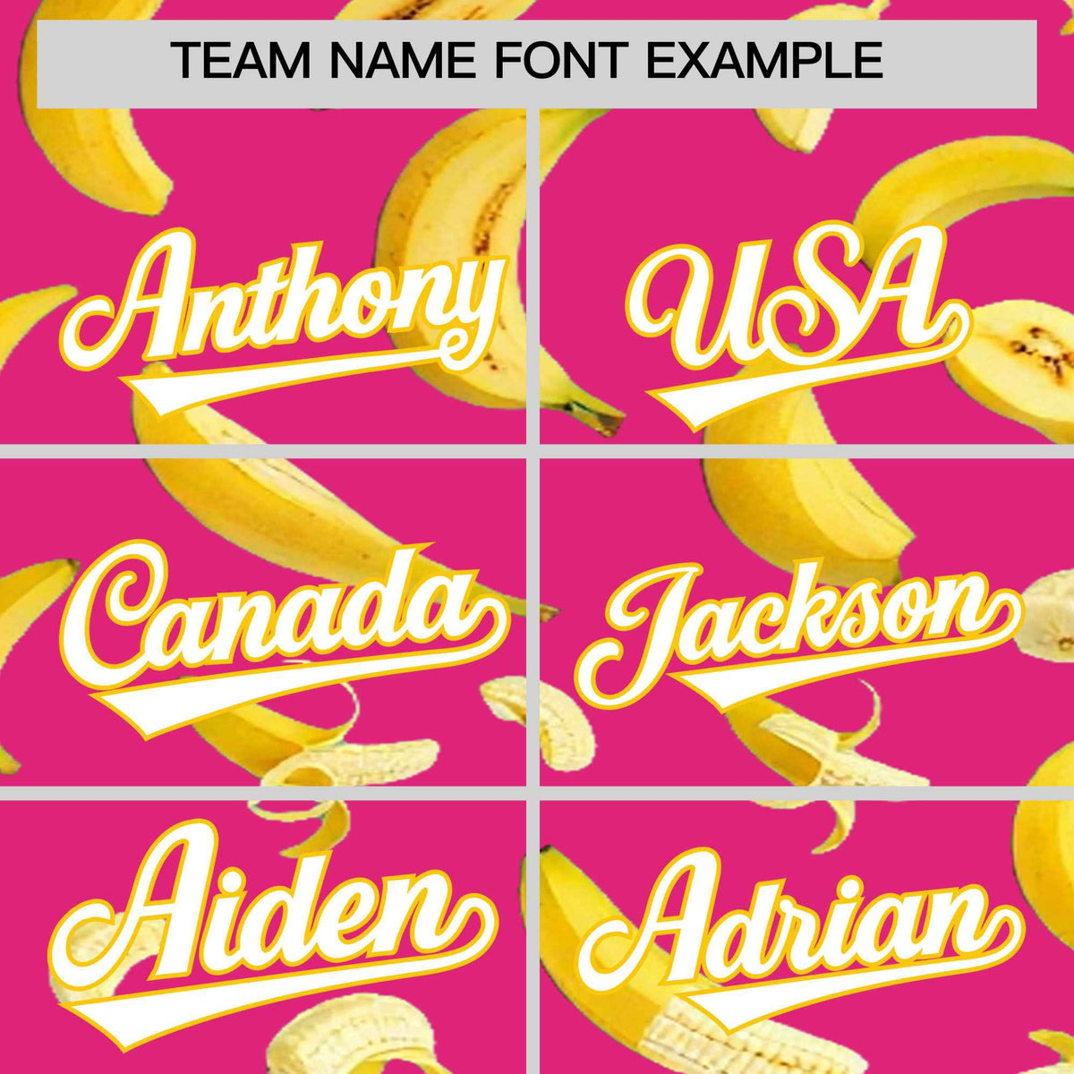 Custom Rose Red Banana Graffiti Pattern Fashion Authentic Baseball Jersey | Graffiti Pattern | Embroidery&amp;Dye-sublimation printing | KXKSHOP