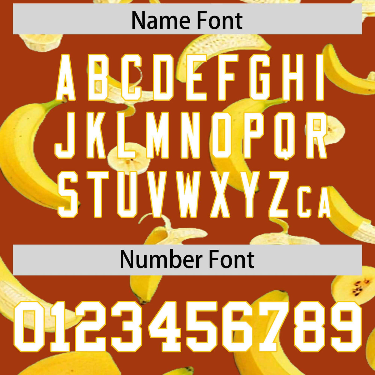 Custom Dark Orange Banana Graffiti Pattern Fashion Authentic Baseball Jersey | Graffiti Pattern | Embroidery&amp;Dye-sublimation printing | KXKSHOP