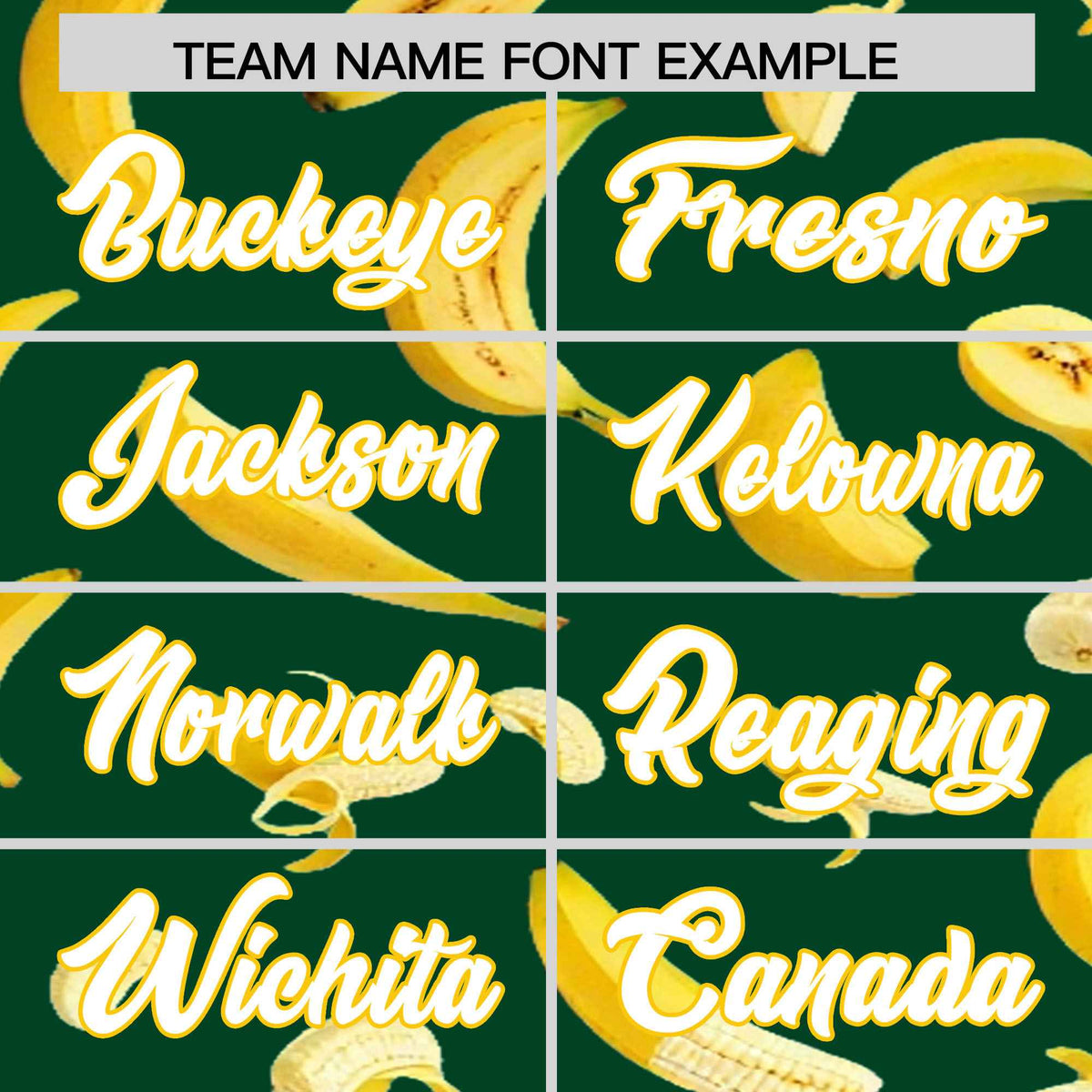 Custom Green Banana Graffiti Pattern Fashion Authentic Baseball Jersey | Graffiti Pattern | Embroidery&amp;Dye-sublimation printing | KXKSHOP