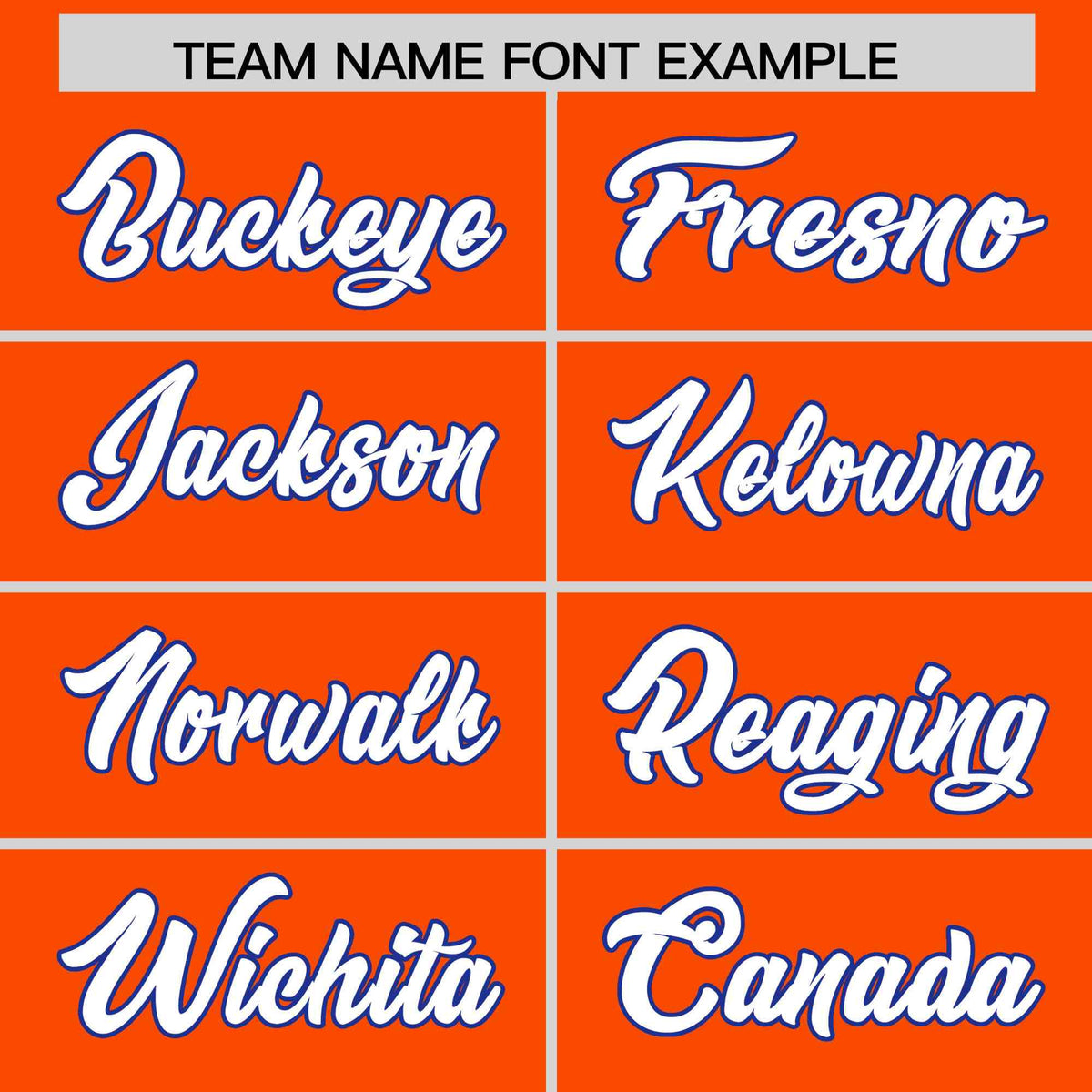 Custom Orange Royal Blue Star Pattern Thick Stripes Baseball Jersey