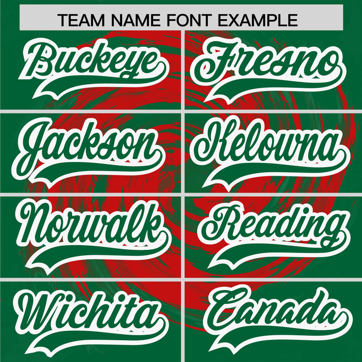 Custom Red Kelly Green Swirl Graffiti Pattern Authentic Baseball Jersey