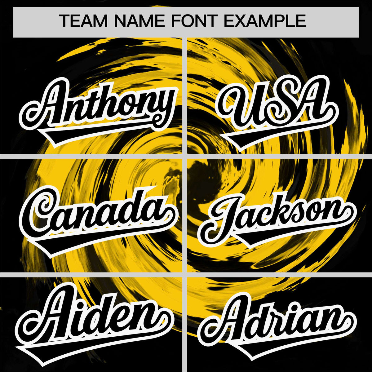 Custom Gold Black Swirl Graffiti Pattern Authentic Baseball Jersey