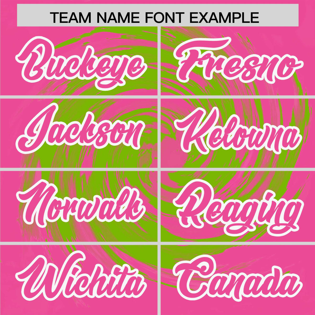 Custom Neon Green Pink Swirl Graffiti Pattern Authentic Baseball Jersey