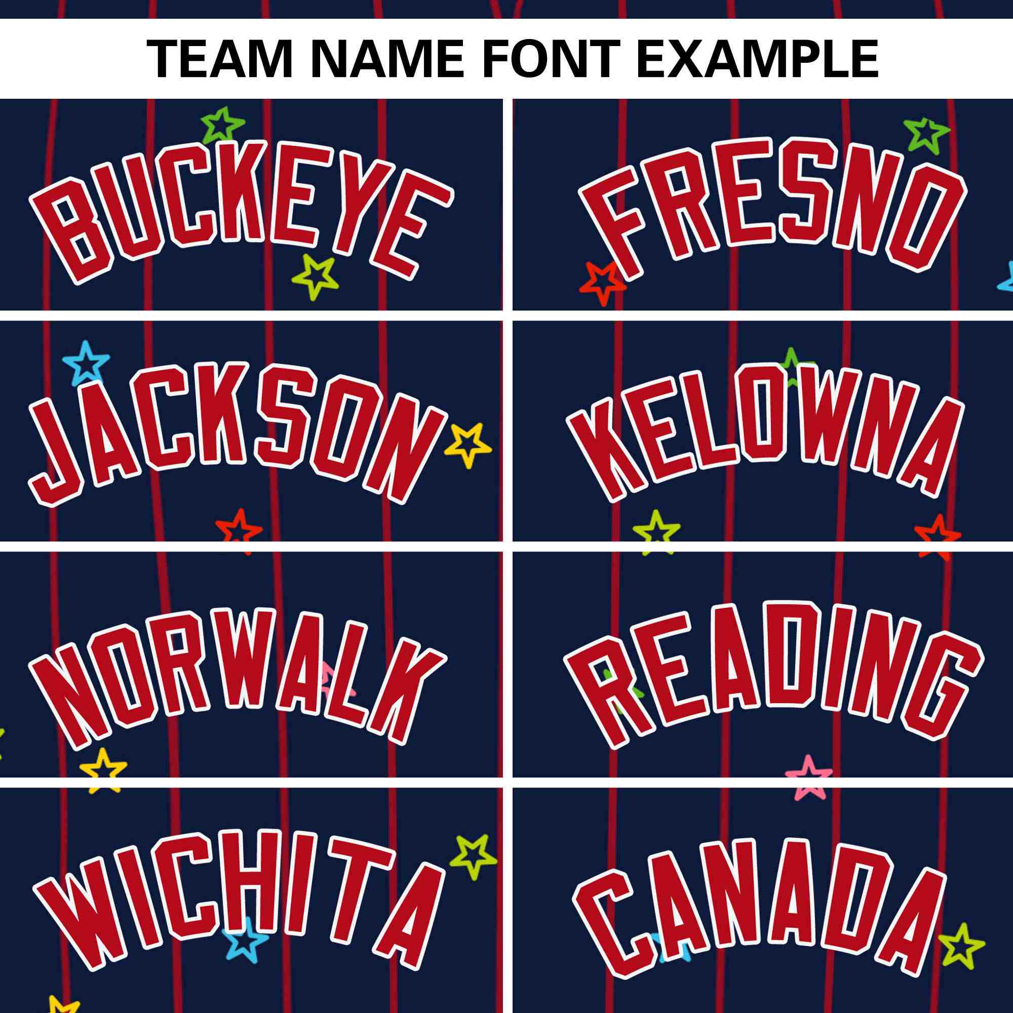 Custom Navy Red Stripe Fashion Personalized Star Pattern Authentic Baseball Jersey