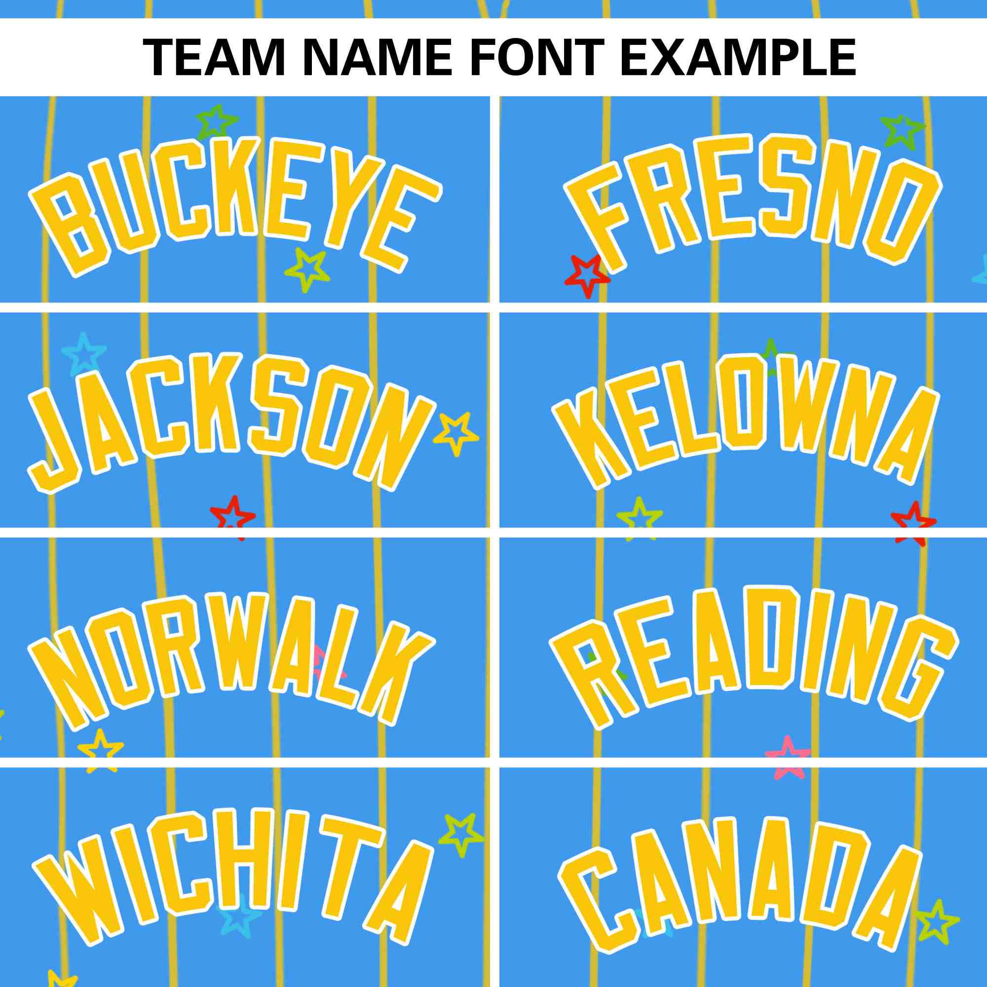 Custom Powder Blue Gold Stripe Fashion Personalized Star Pattern Authentic Baseball Jersey