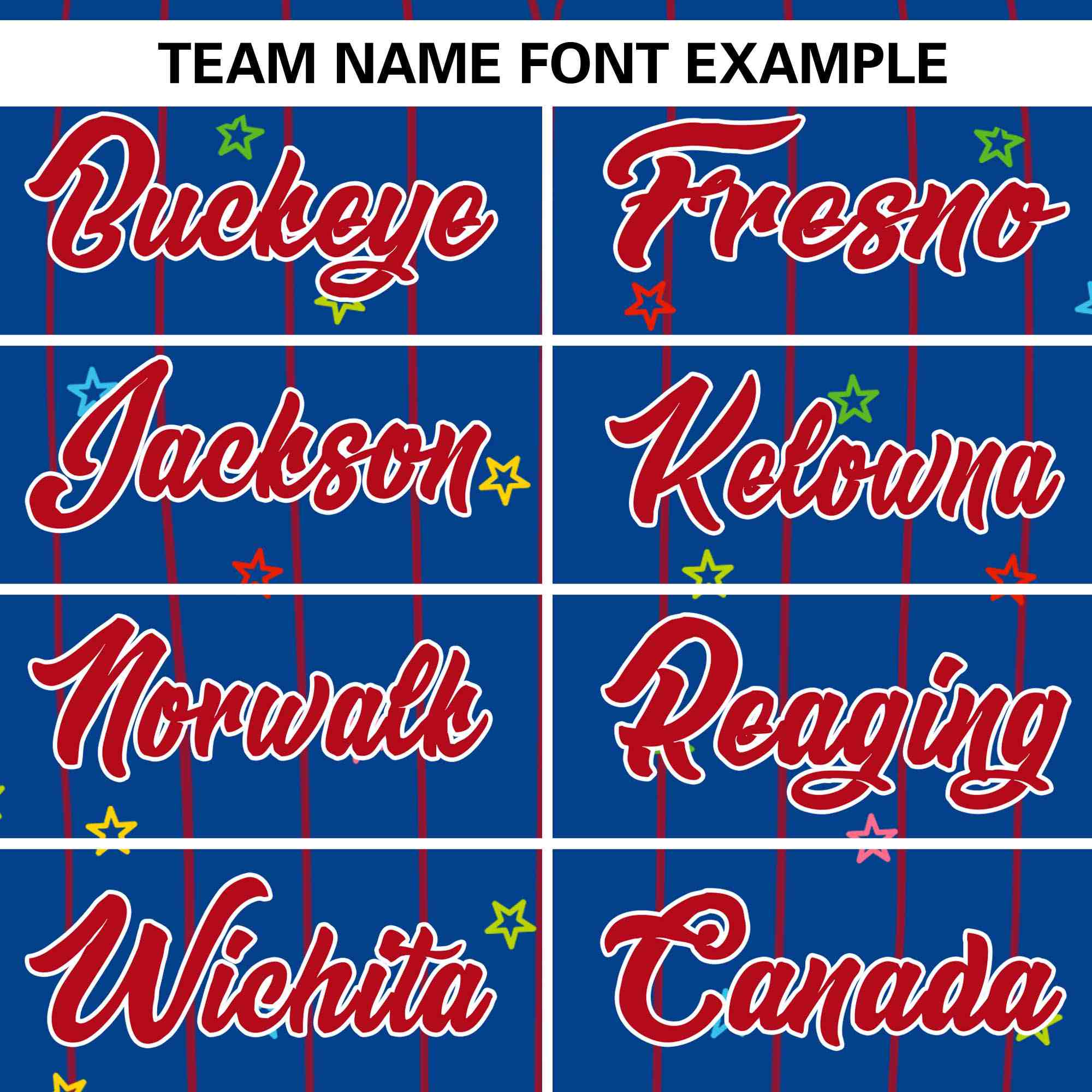 Custom Royal Red Stripe Fashion Personalized Star Pattern Authentic Baseball Jersey